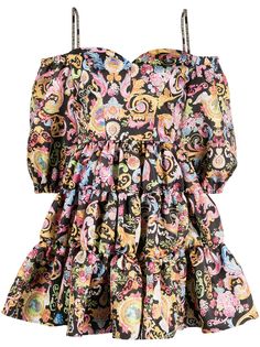 Versace Jeans Couture платье мини с принтом Baroque