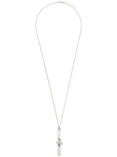 MM6 Maison Margiela колье с гравировкой логотипа