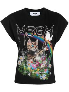 MSGM футболка с логотипом
