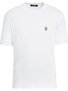 Ermenegildo Zegna футболка с вышитым логотипом