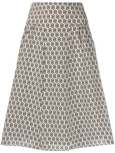 Salvatore Ferragamo юбка с декором Gancini S