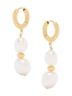 Anni Lu серьги-кольца Sunset Nomads Stellar с жемчугом