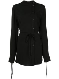 Ann Demeulemeester рубашка со смещенной застежкой