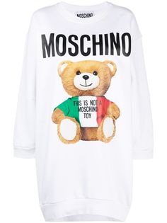 Moschino платье-толстовка Teddy Bear