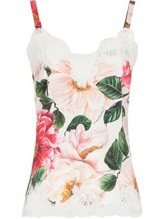 Dolce & Gabbana топ-комбинация с цветочным кружевом