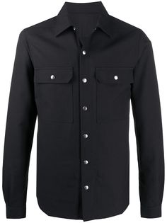 Rick Owens приталенная куртка-рубашка