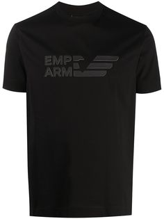 Emporio Armani футболка с круглым вырезом и логотипом