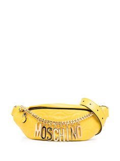 Moschino поясная сумка с логотипом