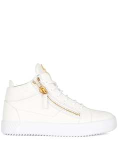 Giuseppe Zanotti высокие кеды с молниями