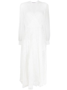 Ermanno Scervino платье миди асимметричного кроя с кружевом