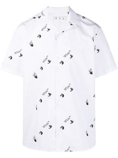 Off-White OW ALLOVER HOLIDAY SHIRT WHITE BLACK