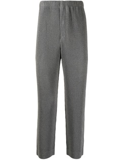 Homme Plissé Issey Miyake прямые брюки в рубчик