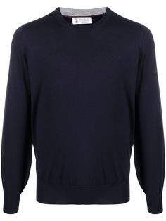 Brunello Cucinelli трикотажный джемпер с круглым вырезом