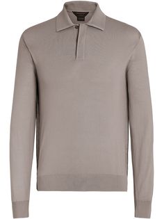 Ermenegildo Zegna рубашка поло с длинными рукавами