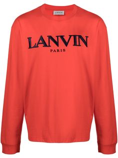 LANVIN толстовка с вышитым логотипом