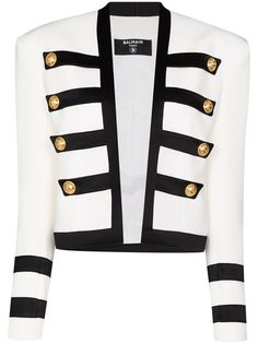 Balmain укороченный блейзер с пуговицами