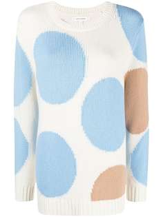 Chinti and Parker джемпер с узором и отделкой в рубчик