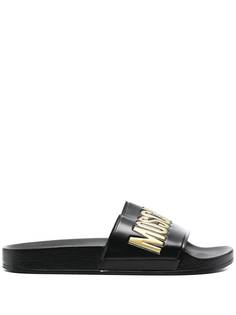 Moschino шлепанцы с логотипом