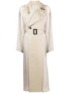 Maison Margiela пальто с заостренными лацканами и поясом