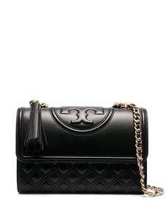 Tory Burch стеганая сумка на плечо с тисненым логотипом