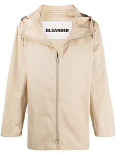 Jil Sander пальто с капюшоном
