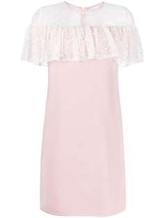 Giambattista Valli кружевное платье мини с оборками