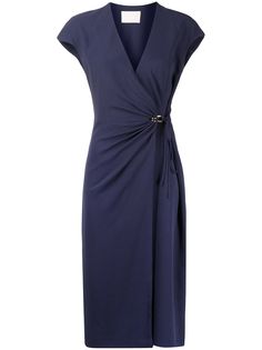 Dion Lee присборенное платье с запахом