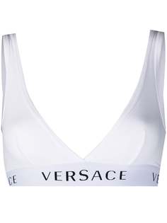 Versace бюстгальтер с треугольными чашками и логотипом