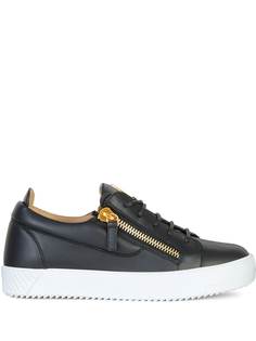 Giuseppe Zanotti кеды с молниями и монограммой