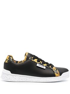 Versace Jeans Couture кроссовки на шнуровке с принтом Baroque