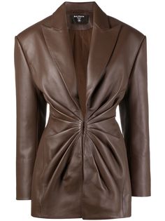 Balmain блейзер со сборками