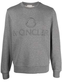 Moncler толстовка с тисненым логотипом