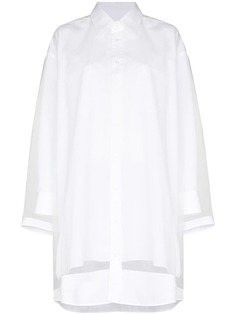 Maison Margiela многослойное платье-рубашка с длинными рукавами
