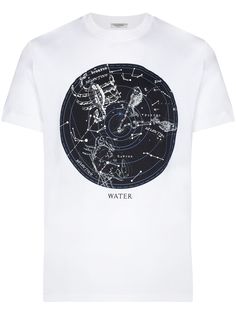 Valentino футболка с принтом Zodiac-map