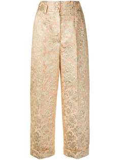 Dolce & Gabbana укороченные жаккардовые брюки