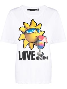 Love Moschino футболка с графичным принтом