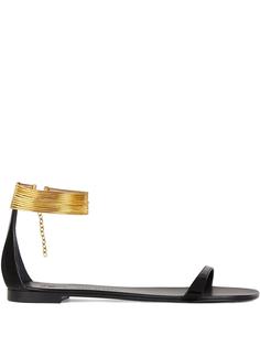 Giuseppe Zanotti двухцветные сандалии Kay