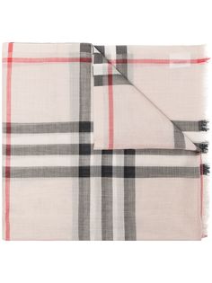 Burberry легкий шарф в клетку Vintage Check