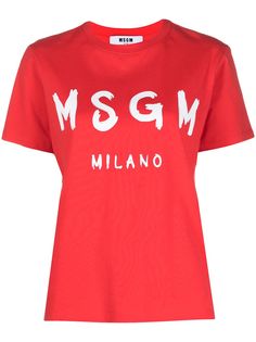 MSGM футболка с логотипом