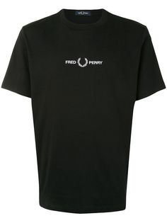 Fred Perry футболка с вышитым логотипом