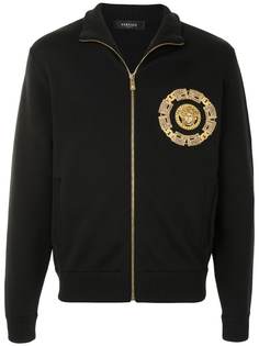 Versace кошелек на молнии с вышитым логотипом
