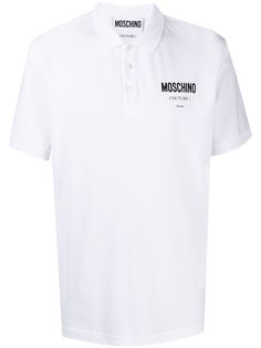 Moschino рубашка поло с логотипом