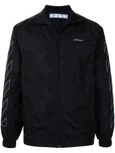 Off-White легкая куртка с диагональными полосками