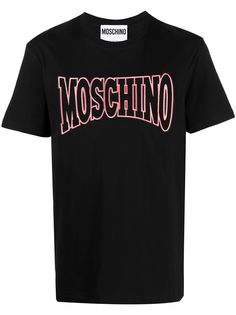 Moschino футболка с короткими рукавами и вышитым логотипом
