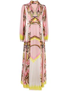 Alberta Ferretti платье макси с цветочным принтом