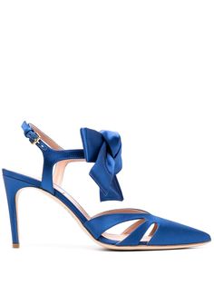 Alberta Ferretti атласные туфли с бантами