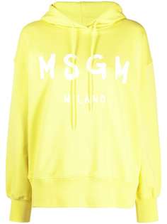 MSGM худи с кулиской и логотипом