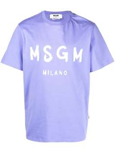 MSGM футболка с логотипом