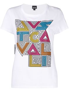 Just Cavalli футболка с графичным принтом и логотипом