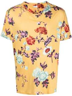 Etro футболка с цветочным принтом